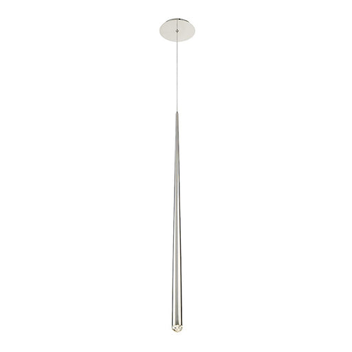 Modern Forms Cascade 37" LED 1Lt Crystal Pendant/3500K, Nickel - PD-41737-PN