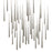 Modern Forms Cascade 41Lt 36" LED Square Pendant/3500K, Nickel - PD-41741S-PN