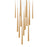 Modern Forms Cascade 13Lt 20" LED SQ Pendant/3500K, Brass/Frosted - PD-41813S-AB