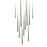 Modern Forms Cascade 13Lt 20" LED SQ Pendant/3500K, Nickel/Frost - PD-41813S-PN