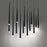 Modern Forms Cascade 14Lt 40" LED Linear Pendant/3500K, BK/Frost