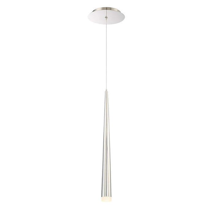 Modern Forms Cascade 19" LED 1Lt Etched Pendant/3500K, Nickel