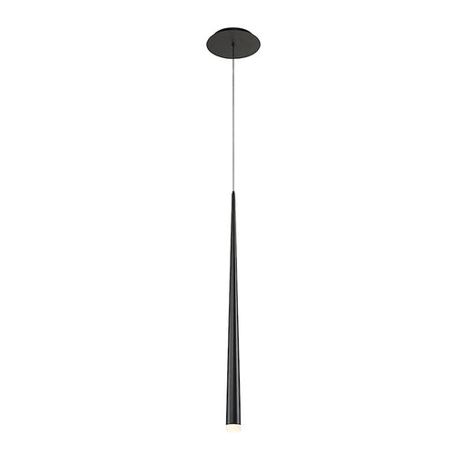 Modern Forms Cascade 28" LED 1Lt Etched Glass Pendant/3500K, Black - PD-41828-BK