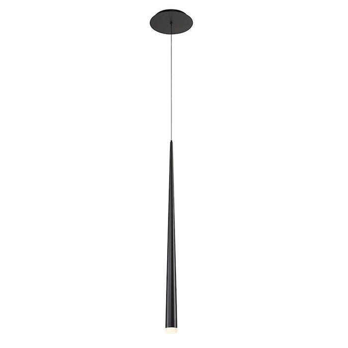 Modern Forms Cascade 28" LED 1Lt Etched Glass Pendant/3500K, Black