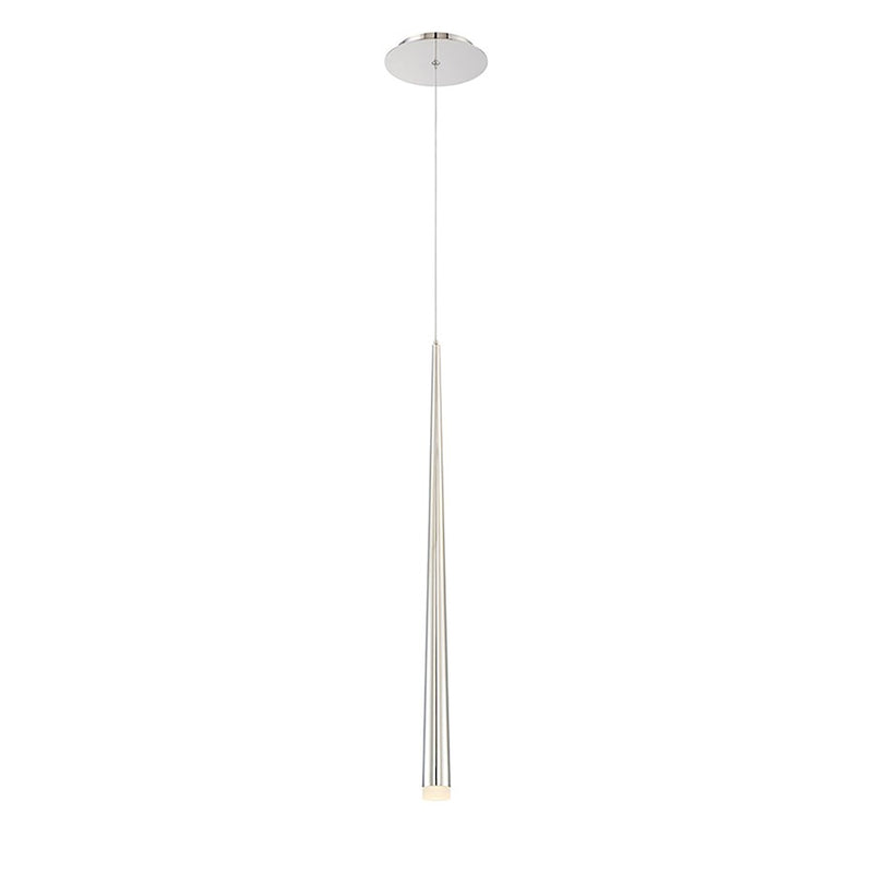 Modern Forms Cascade 28" LED 1Lt Etched Pendant/3500K, Nickel - PD-41828-PN