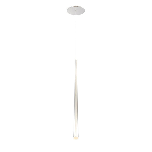 Modern Forms Cascade 28" LED 1Lt Etched Pendant/3500K, Nickel - PD-41828-PN