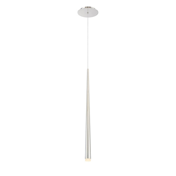 Modern Forms Cascade 28" LED 1Lt Etched Pendant/3500K, Nickel - PD-41828-PN