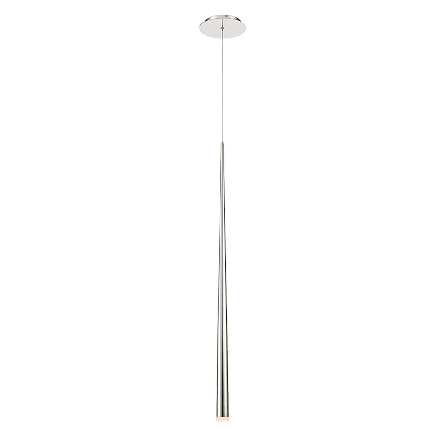 Modern Forms Cascade 37" LED 1Lt Etched Pendant/3500K, Nickel - PD-41837-PN