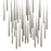 Modern Forms Cascade 41Lt 36" LED SQ Pendant/3500K, Nickel/Frost - PD-41841S-PN