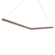 Modern Forms Bough 1Lt 54" LED Linear Pendant/3000K, BK Walnut - PD-42254-BK-DW