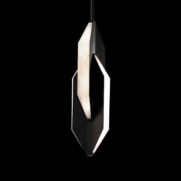 Modern Forms Azure 1 Light 16" LED Mini Pendant/3000K, Black