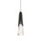 Modern Forms Kilt 1 Light 16" LED Mini Pendant/2700K, Black - PD-44416-27-BK