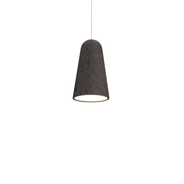 Modern Forms Pompeii 6" LED Mini-Pendant/2700K, Bassalt/Black - PD-4510-27-BV-BK