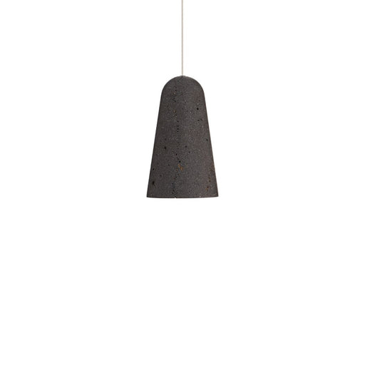 Modern Forms Pompeii 6" LED Mini-Pendant, 3500K, Bassalt/Black