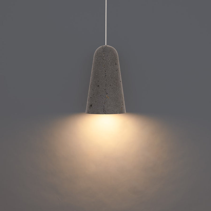 Modern Forms Pompeii 6" LED Mini-Pendant, 3500K, Bassalt/Black