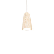 Modern Forms Pompeii 6" LED Mini-Pendant, Beige/Brass/Beige - PD-4510-40-WV-AB