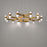 Modern Forms Dashe 24Lt 36" LED Chandelier, Aged Brass/Clear