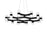 Modern Forms Dashe 24Lt 36" LED Chandelier, Black/Clear - PD-4536-BK