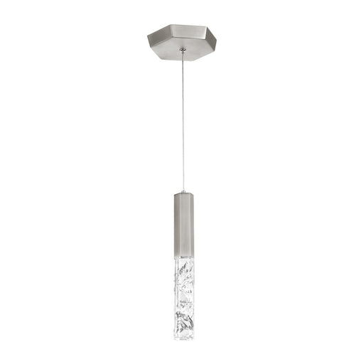 Modern Forms Basalt 10" LED Mini Pendant/3000K/Crushed Crystal, NK - PD-48110-BN