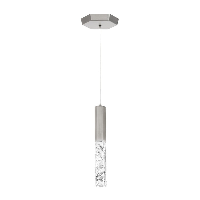 Modern Forms Basalt 10" LED Mini Pendant/3000K/Crushed Crystal, NK