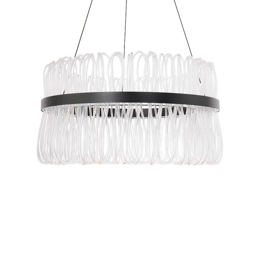 Modern Forms Charlize 26" LED 1 Light Pendant/3000K, Black - PD-48226-BK