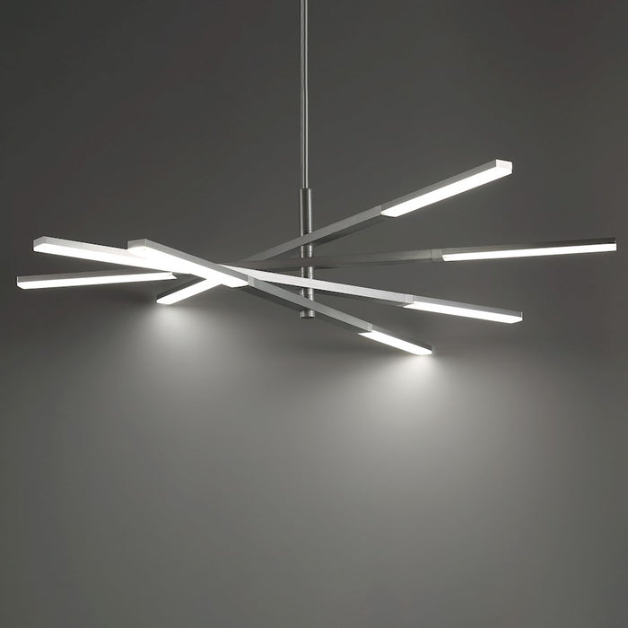 Modern Forms Stacked 1Lt LED Chandelier/3000K, Aluminum