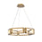 Modern Forms Mies 6 Light 27" LED Chandelier/3000K, Aged Brass - PD-50829-AB