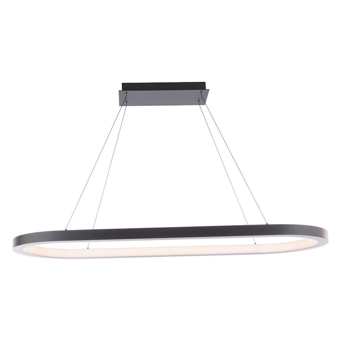 Modern Forms Racetrack 1 Light 46" LED Chandelier/2700K, Black