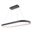 Modern Forms Racetrack 1 Light 46" LED Chandelier/3500K, Black - PD-53046-35-BK