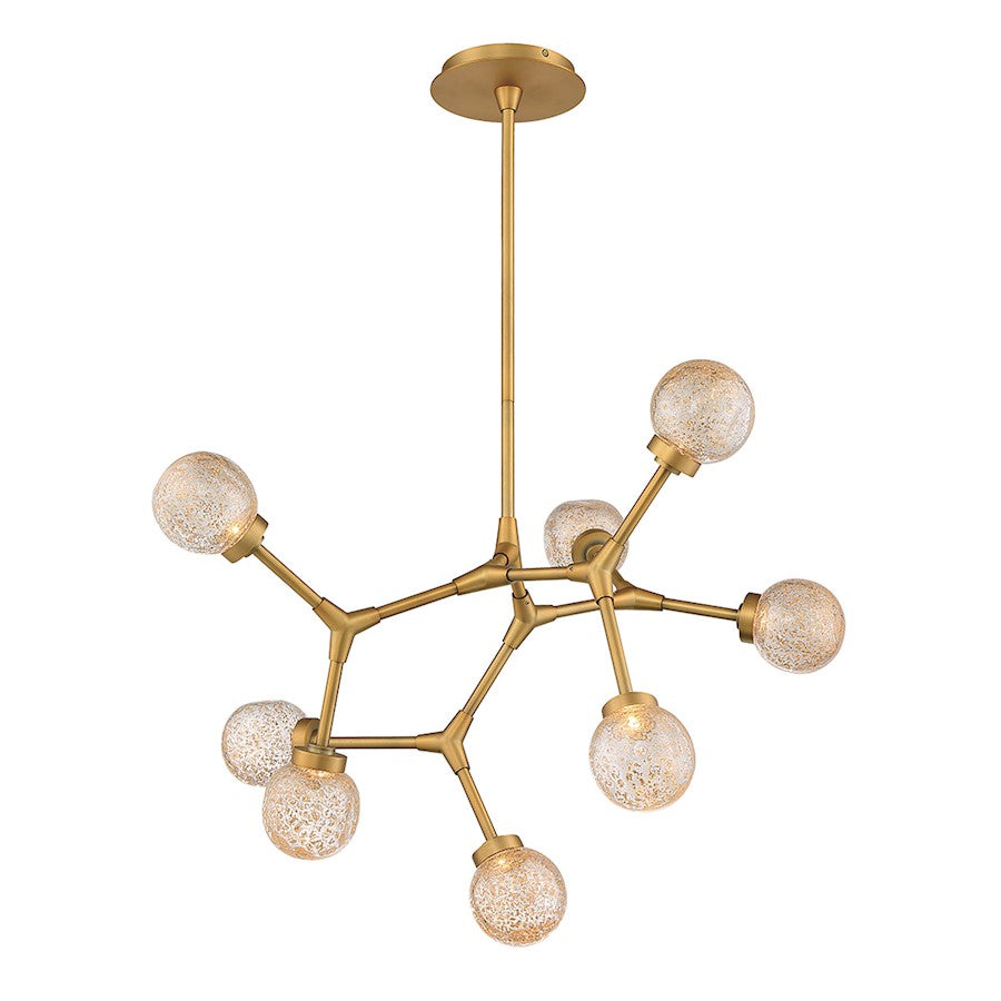 Modern Forms Catalyst LED 8 Light Chandelier/3000K, Aged Brass - PD-53728-AB