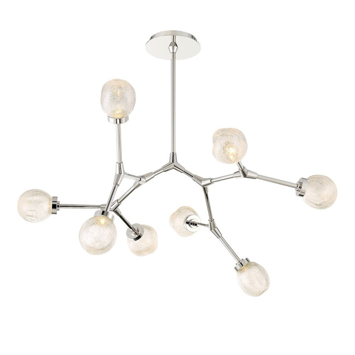 Modern Forms Catalyst LED 8Lt Chandelier/3000K, Polished Nickel - PD-53728-PN