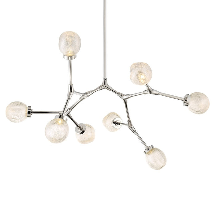 Modern Forms Catalyst LED 8Lt Chandelier/3000K, Polished Nickel