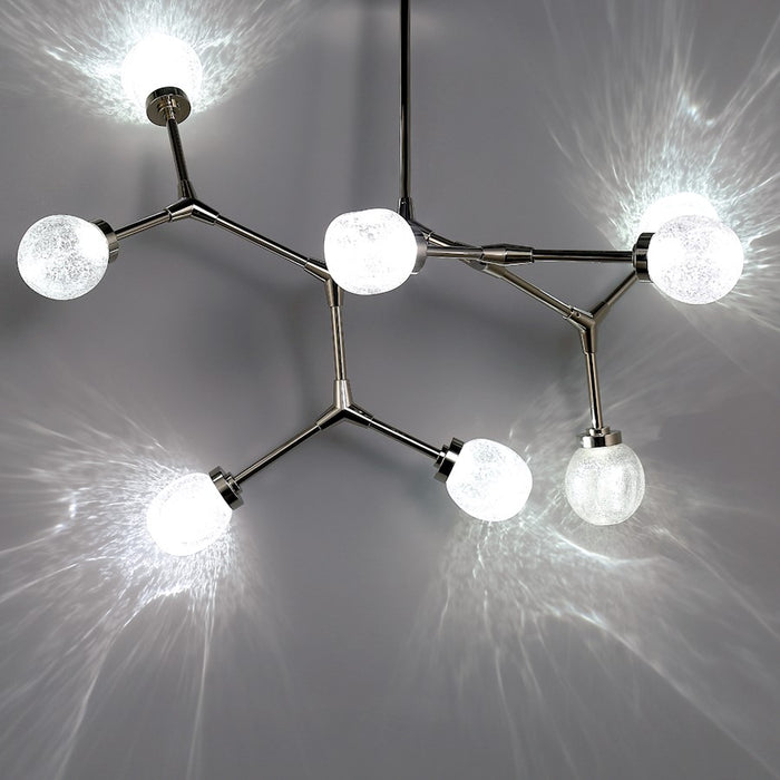 Modern Forms Catalyst LED 8Lt Chandelier/3000K, Polished Nickel