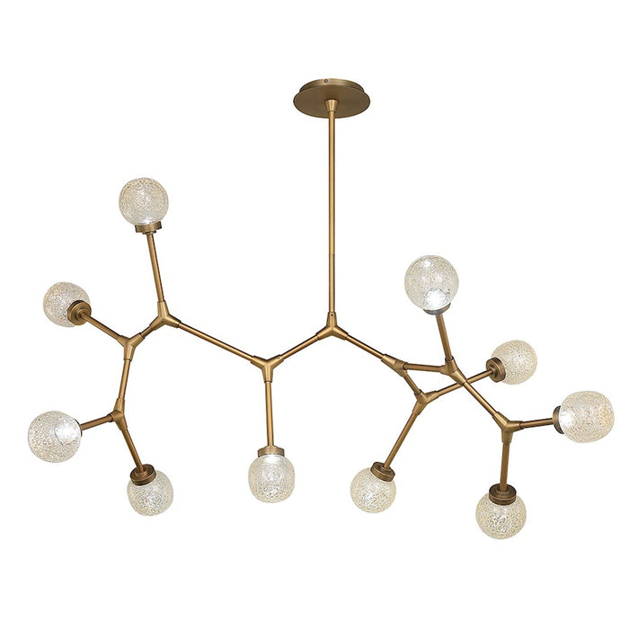 Modern Forms Catalyst LED 10Lt Vertical Chandelier/3000K, Brass