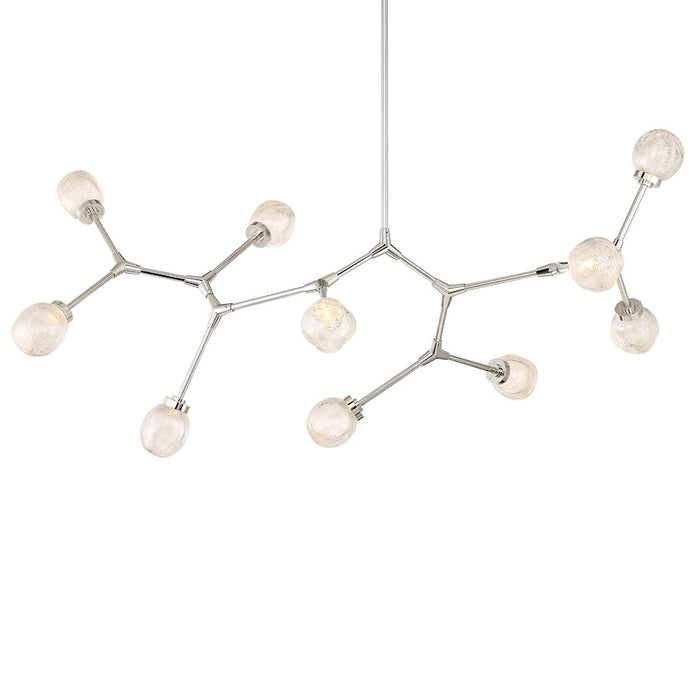 Modern Forms Catalyst LED 10Lt Vertical Chandelier/3000K, Nickel