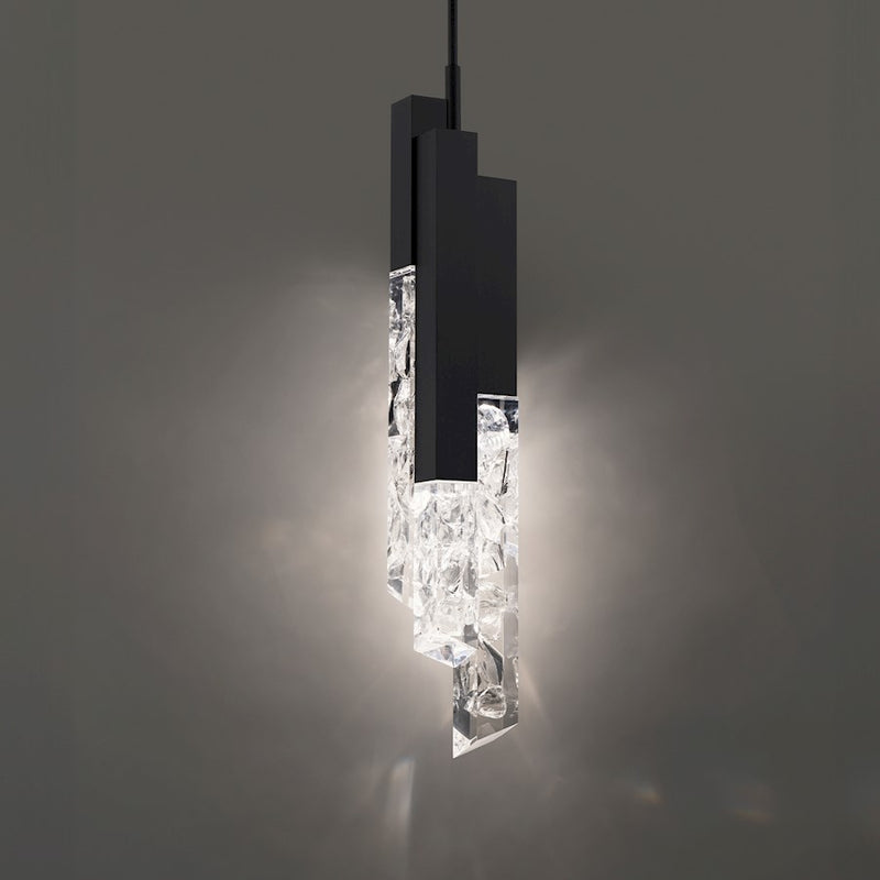 Modern Forms Montage 1 Light 32" LED Mini Pendant/3000K, Black