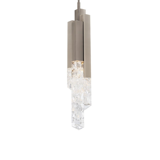 Modern Forms Montage 4Lt 32" LED Mini-Pendant, BNK/Clear - PD-54432-BN