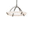 Modern Forms Copa 1Lt 25" LED Pendant, Antique Nickel/Alabaster - PD-54525-AN