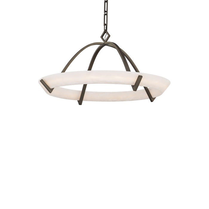 Modern Forms Copa 1Lt 25" LED Pendant, Antique Nickel/Alabaster - PD-54525-AN