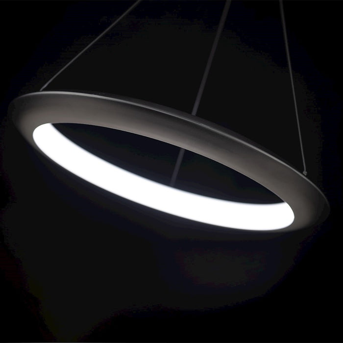 Modern Forms The Ring 1Lt 24" LED Round Pendant/2700K, Black