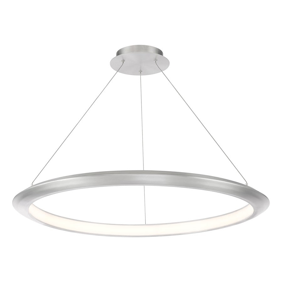 Modern Forms The Ring 1Lt 36" LED Round Pendant/2700K, Aluminum - PD-55036-27-AL