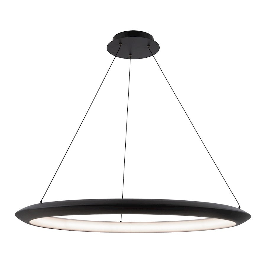 Modern Forms The Ring 1Lt 36" LED Round Pendant/3500K, Black - PD-55036-35-BK