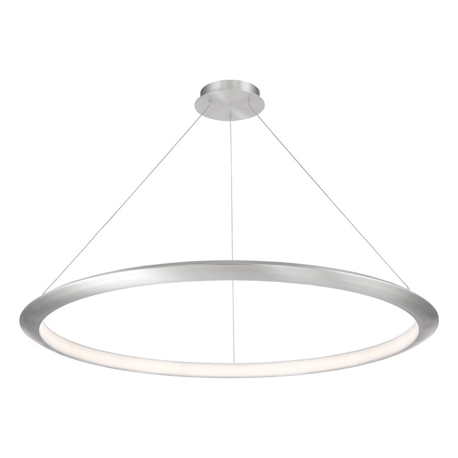 Modern Forms The Ring 1Lt 48" LED Round Pendant/2700K, Aluminum - PD-55048-27-AL