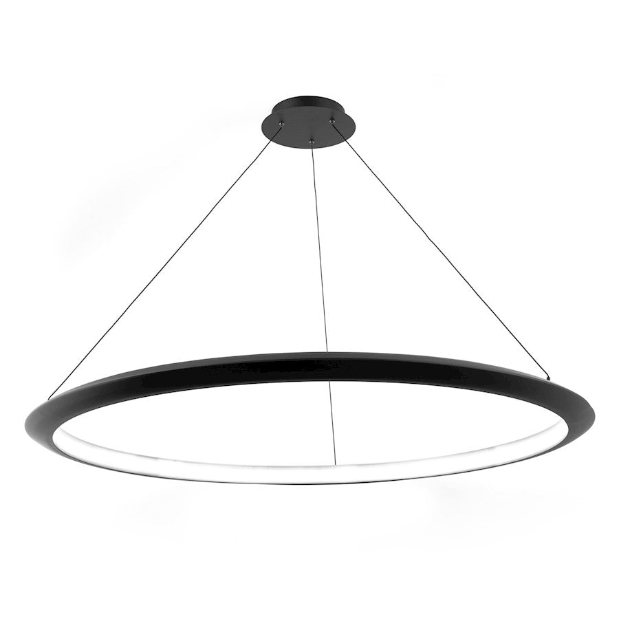 Modern Forms The Ring 1Lt 48" LED Round Pendant/2700K, Black - PD-55048-27-BK