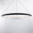 Modern Forms The Ring 1Lt 48" LED Round Pendant/3000K, Black