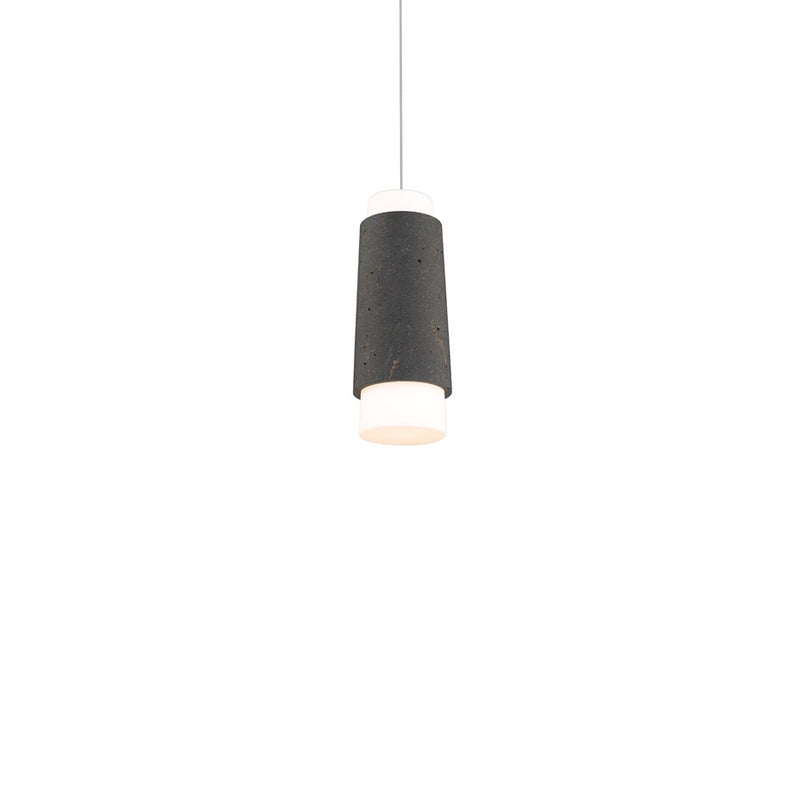 Modern Forms Chauncey 5" LED Mini-Pendant/3500K, BS/BK//Opal - PD-5513-35-BV-BK