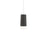 Modern Forms Chauncey 5" LED Mini-Pendant, 3500K, Bassalt Stone/Black//Opal