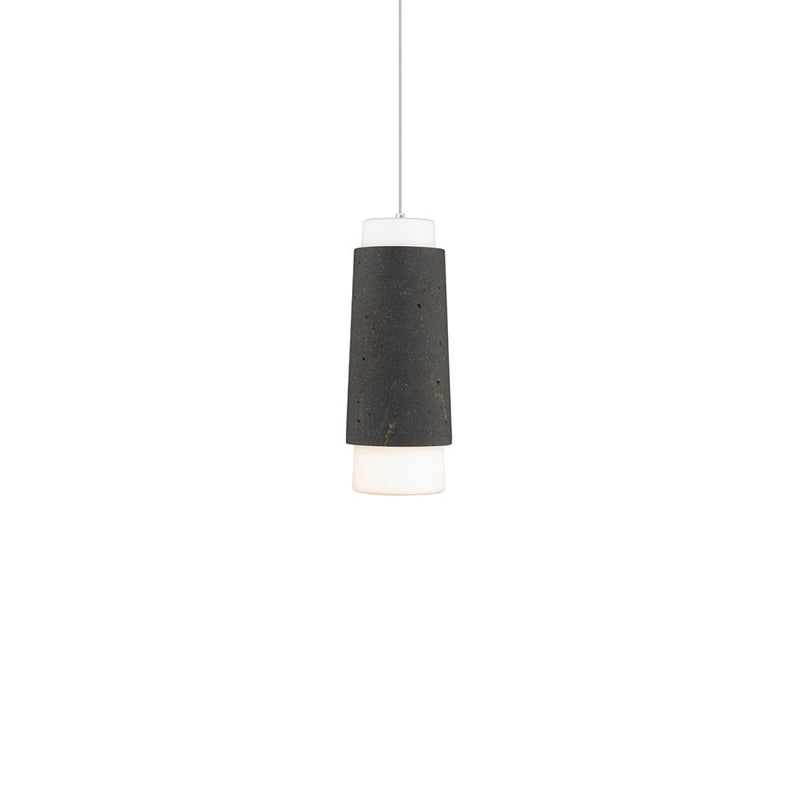 Modern Forms Chauncey 5" LED Mini-Pendant, Bassalt/Black//Opal