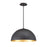 Modern Forms Yolo 1Lt 20" LED Pendant/3000K, Black/Gold Leaf - PD-55718-GL