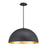 Modern Forms Yolo 1Lt 26" LED Pendant/3000K, Black/Gold Leaf - PD-55726-GL